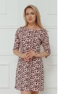 Ночная сорочка "Леопард розовый с чёрным"
