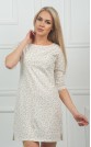 Ночная сорочка "Мелкие серо-желтые цветочки на белом"