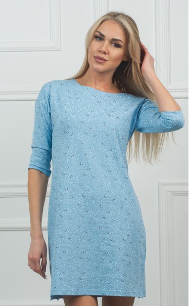 Ночная сорочка "Панды на голубом"