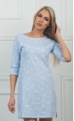 Ночная сорочка "Сердечки на голубом"