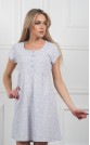 Ночная сорочка "Ромашки на сером меланже"