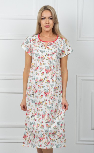 Ночная сорочка "Букетики на молоке"