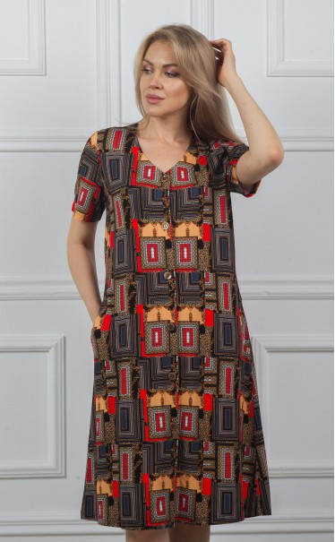 Халат "цветные рамки"