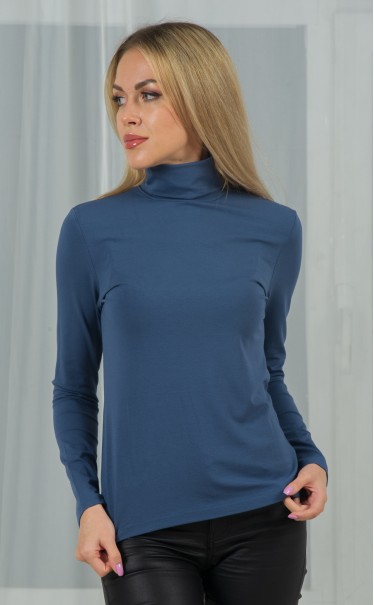 Водолазка "Индиго (серо-голубой) темный"