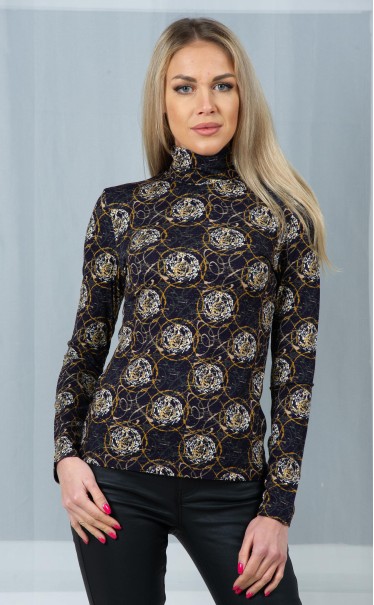 Водолазка "Нити на черном"