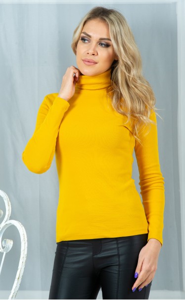 Водолазка "желтый горчичный"