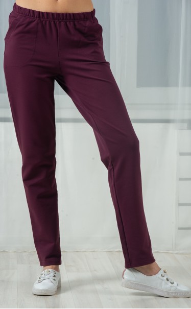 Брюки спортивные "Красный амарант темный"