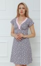Платье "Маленькие розочки на светло-сером"