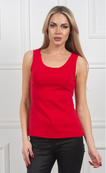 Футболка-блуза "Коралловый красный"