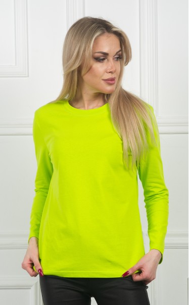 Лонгслив "Желто-зеленый яркий"