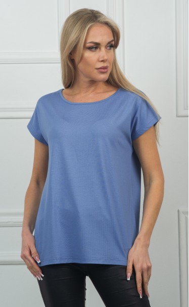 Футболка "Индиго (серо-голубой) светлый"