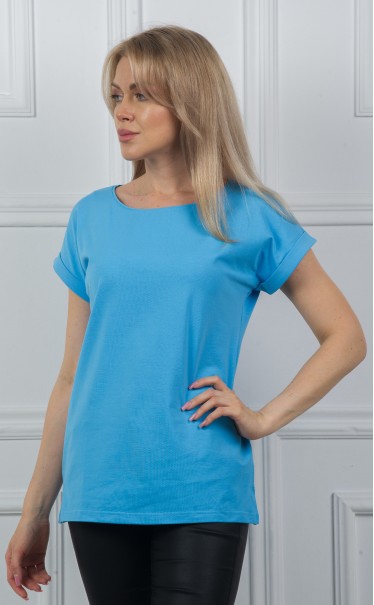 Футболка "Синий небесно-лазуревый"